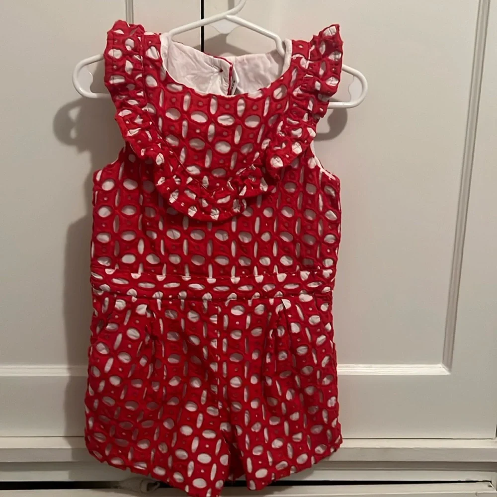Janie and Jack Eyelet Romper